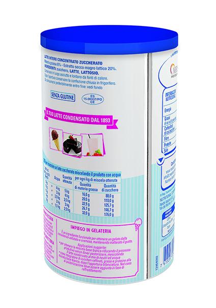 Nestlé® Latte Condensato 8% Mat. Grassa Latta 1kg retro