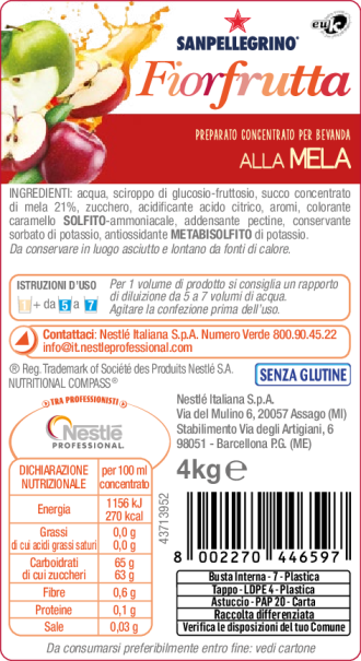 Fiorfrutta Succo Mela