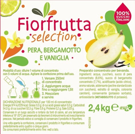 Fiorfrutta Succo Selection Pera, Bergamotto e Vaniglia