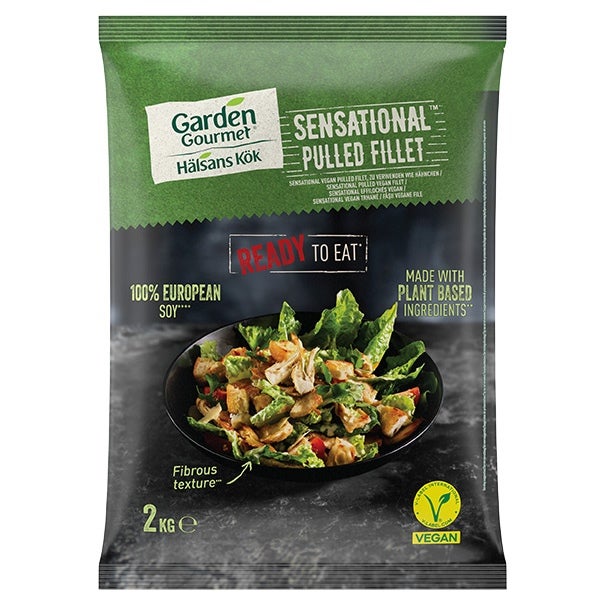 Sensational™ Pulled Fillet di Garden Gourmet® pack frontale