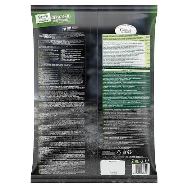 Sensational™ Crispy Tenders di Garden Gourmet® pack retro