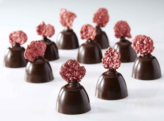 Praline di Cioccolato Luisa 70% e Ganache ai Lamponi e Lime