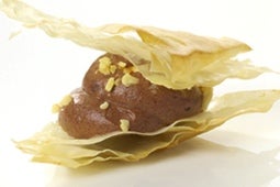 Mousse al cioccolato e mandorla